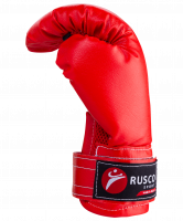 Набор для бокса Rusco, 4oz, кожзам, красный