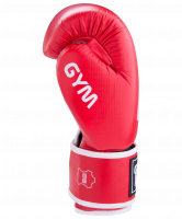 Перчатки боксерские GYM BGG-2018, 14oz, кожа, красные