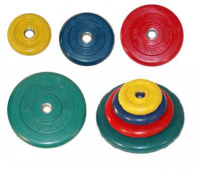 Диск обрезиненный Barbell, цветной, d=31 мм, 2.5 кг