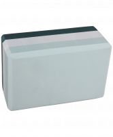 Блок для йоги YB-201 EVA, 22,8х15,2х10 см, 350 гр, изумрудная радуга