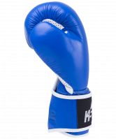 Перчатки боксерские Wolf Blue, кожа, 10 oz