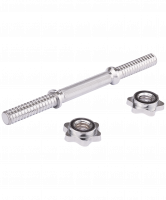 Гриф гантельный BB-107 40 см, (d=25 мм), металлический, с металлическими замками