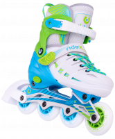 Ролики раздвижные Twist Green, алюминиевая рама