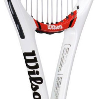 Ракетка для большого тенниса Wilson Federer 100 Gr3 WRT32600U3, красно-бело-черный Ракетка для большого тенниса Wilson Federer 100 Gr3 WRT32600U3, красно-бело-черный