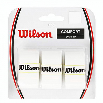 Овергрип Wilson Pro Overgrip, арт. WRZ4014WH, 0.5 мм, размер 2,5см*120см,3 шт, белый Овергрип Wilson Pro Overgrip, арт. WRZ4014WH, 0.5 мм, размер 2,5см*120см,3 шт, белый