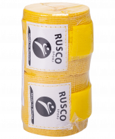 Бинт боксерский, 2,5м, хлопок, желтый