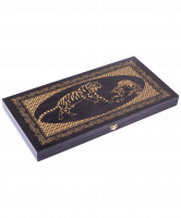 Нарды "Тигры" 060-12 средние, 480х240х40 мм, черно-золотой