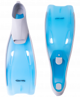 Ласты пластиковые CF-02, серый/голубой, размер 38-39