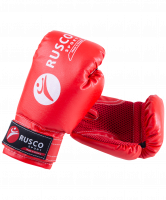 Набор для бокса 4oz, к/з, черный/красный