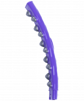 Обруч массажный разборный HH-107, двухрядный, серый/фиолетовый