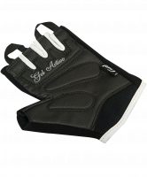 Перчатки для фитнеса SU-111, черные/белые/розовые