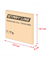 Стол для настольного тенниса Olympic, с сеткой