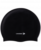 Шапочка для плавания, силикон, черный