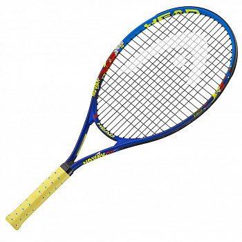 Ракетка для большого тенниса детская  HEAD Novak 21 Gr05, арт.233328, для 4-6 лет, алюм., со струнами, красн-черн-бел Ракетка для большого тенниса детская  HEAD Novak 21 Gr05, арт.233328, для 4-6 лет, алюм., со струнами, красн-черн-бел