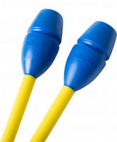Булавы для художественной гимнастики Exam, 36 см, синий/желтый