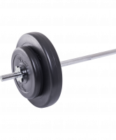 Штанга разборная BB-401, стальной гриф, пластиковые диски, 30 кг