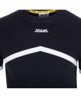 Футболка тренировочная JCT-1040-061, хлопок, черный/белый