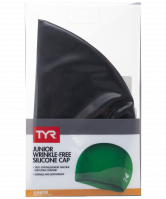 Шапочка плавательная Wrinkle Free Junior Silicone Cap, силикон, LCSJR/001, черный