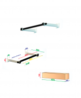 Турник настенный Slim 2, с малым выносом