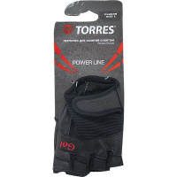 Перчатки для занятий спортом "TORRES" арт.PL6049XL, р.XL,нейлон, нат.кожа и замша, подбивка гель,чер