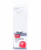 Шапочка плавательная Latex Swim Cap, латекс, LCL/100, белый