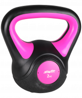 Гиря пластиковая, DB-502, 2 кг, розовый