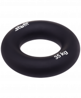Эспандер кистевой ES-404 "Кольцо", диаметр 8,8 см, 35 кг, чёрный