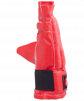 Перчатки снарядные, шингарды, кожзам, красно-сине-черный