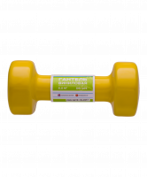 Гантель виниловая DB-101 2,5 кг, желтая