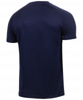 Футболка тренировочная JTT-1041-097, полиэстер, темно-синий/белый