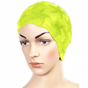 Шапочка для плавания женская  "FASHY Moulded Cap", арт.3100-00-45, резина, желтый Шапочка для плавания женская  "FASHY Moulded Cap", арт.3100-00-45, резина, желтый