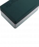 Блок для йоги YB-201 EVA, 22,8х15,2х10 см, 350 гр, изумрудная радуга