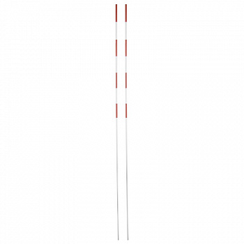 Антенны волейбольные под карманы, арт.FS№A1.8,  фиберглас, выс.1,8 м, диам. 10 мм, бело-красный