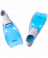 Ласты пластиковые CF-02, серый/голубой, размер 38-39
