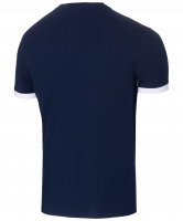 Футболка тренировочная детская JCT-1040-091, хлопок, темно-синий/белый, детская