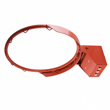 Кольцо баскетбольное  амортизац. № 7, арт.MR-BRim7Am, d450 мм, труба 20мм, пруж.мех-зм,с кронштейном, красн