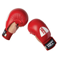 Накладки для каратэ "GREEN HILL COBRA" арт. KMC-6083-S-RD, р.S, иск. кожа ПУ, красные