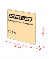 Стол для настольного тенниса Compact Outdoor LX, с сеткой