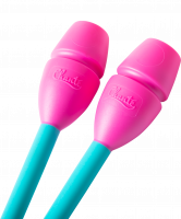 Булавы для художественной гимнастики Exam, 36 см, аквамарин/розовый