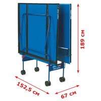Стол теннисный Start line Game Outdoor-2 6034 с сеткой, синий