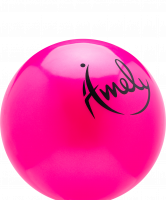 Мяч для художественной гимнастики AGB-201 19 см, розовый