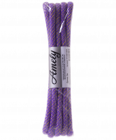 Скакалка для художественной гимнастики RGJ-304, 3м, фиолетовый/золотой, с люрексом