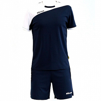 Форма волейбольная мужская "MIKASA", арт. MT351-061-XXL, р.XXL, 100% полиэстер, темносине-белый