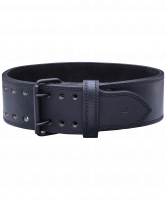 Пояс для пауэрлифтинга SU-331, натуральная кожа, черный