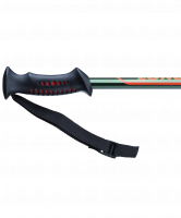 Палки для скандинавской ходьбы Longway, 77-135 см, 2-секционные, тёмно-зеленый/оранжевый