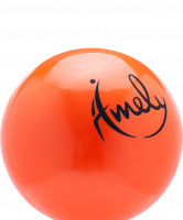 Мяч для художественной гимнастики AGB-201 19 см, оранжевый