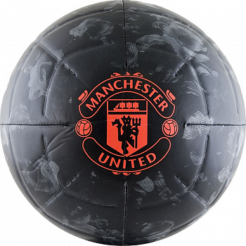 Мяч футбольный  "ADIDAS Capitano MUFC" арт.DY2527, р.5, 2 панели, мат.ТПУ, маш.сш, бут.кам, черно-красный