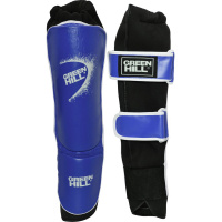 Защита голень+стопа "GREEN HILL SHELL" арт. SIS-4141-L-BL, р.L, одобр. ФКР, иск.кожа ПУ, синие