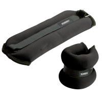 Утяжелители универсальные"TORRES 5 кг" арт.PL110185, эрг. форма,неопрен, металл. песок, черный