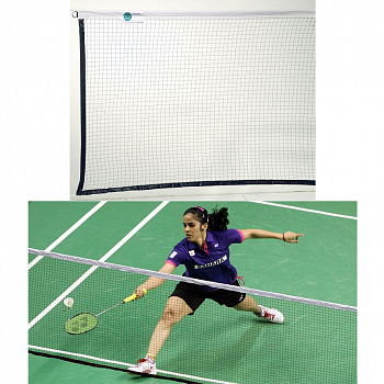 Сетка для бадминтона профессиональная  "EL LEON DE ORO", арт.18011000201, 1,2 мм ПА, черный